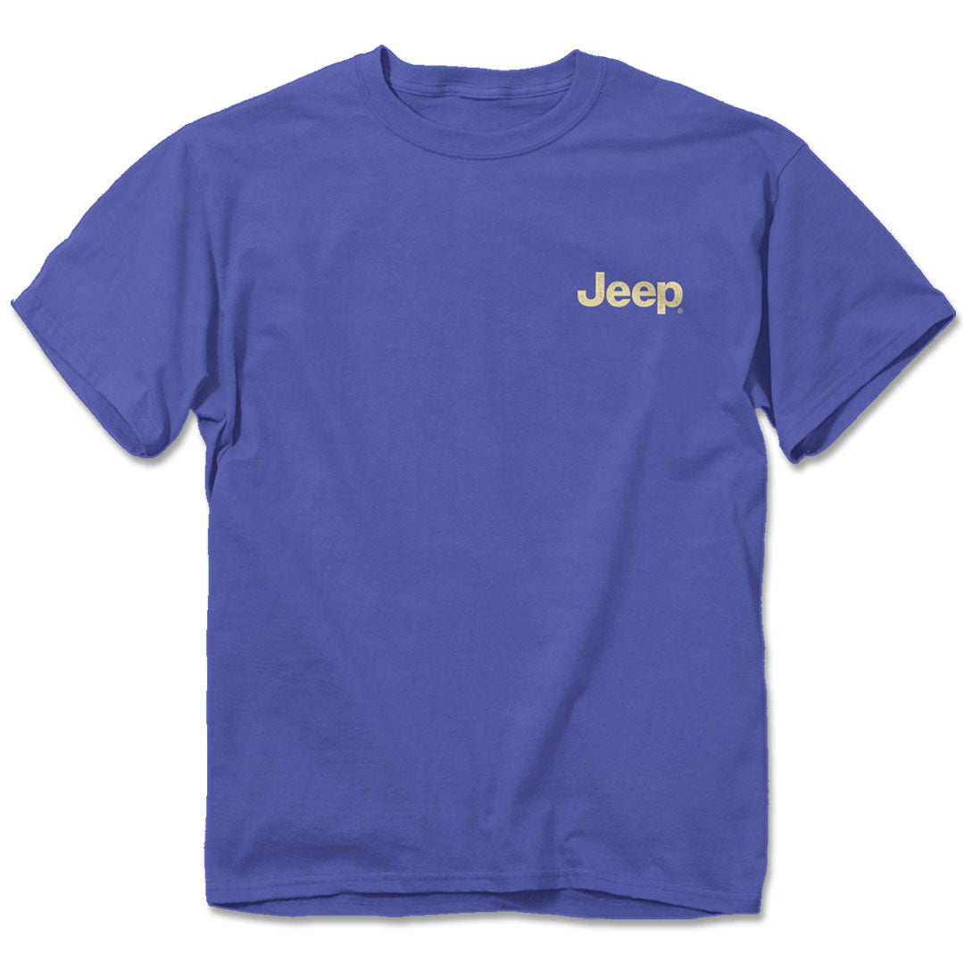 jedco jeep blue rubicon t-shirt