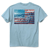 Jeep American Coast Tee with American Flag and Jeep Wrangler