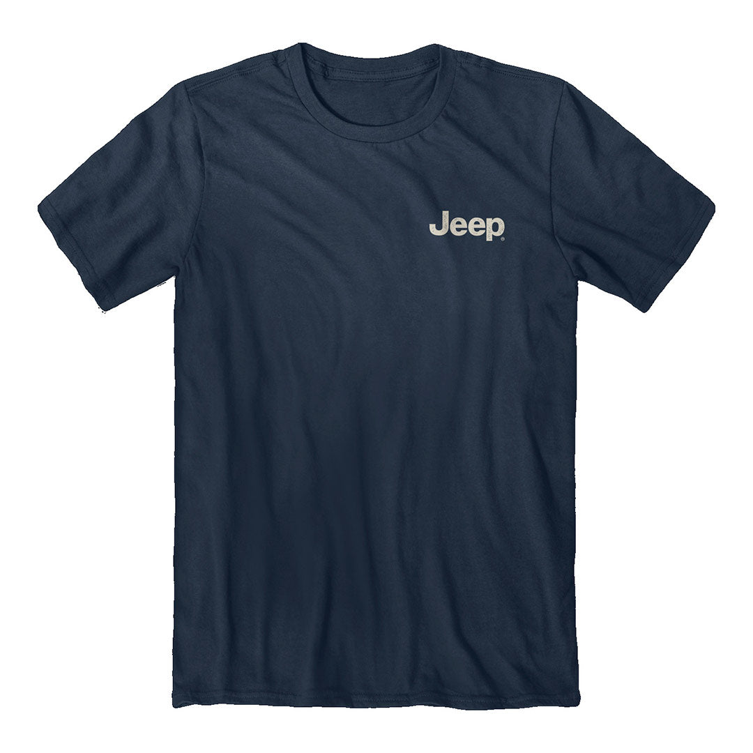 jedco jeep usa shield blue t-shirt front