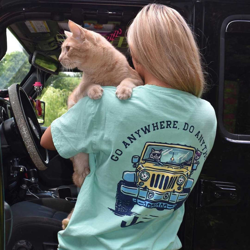 JEDCo Jeep Cat Ride T-Shirt back