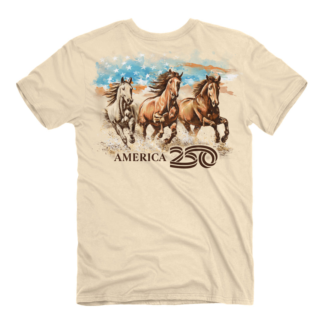 America 250 - Wild Horses T-Shirt