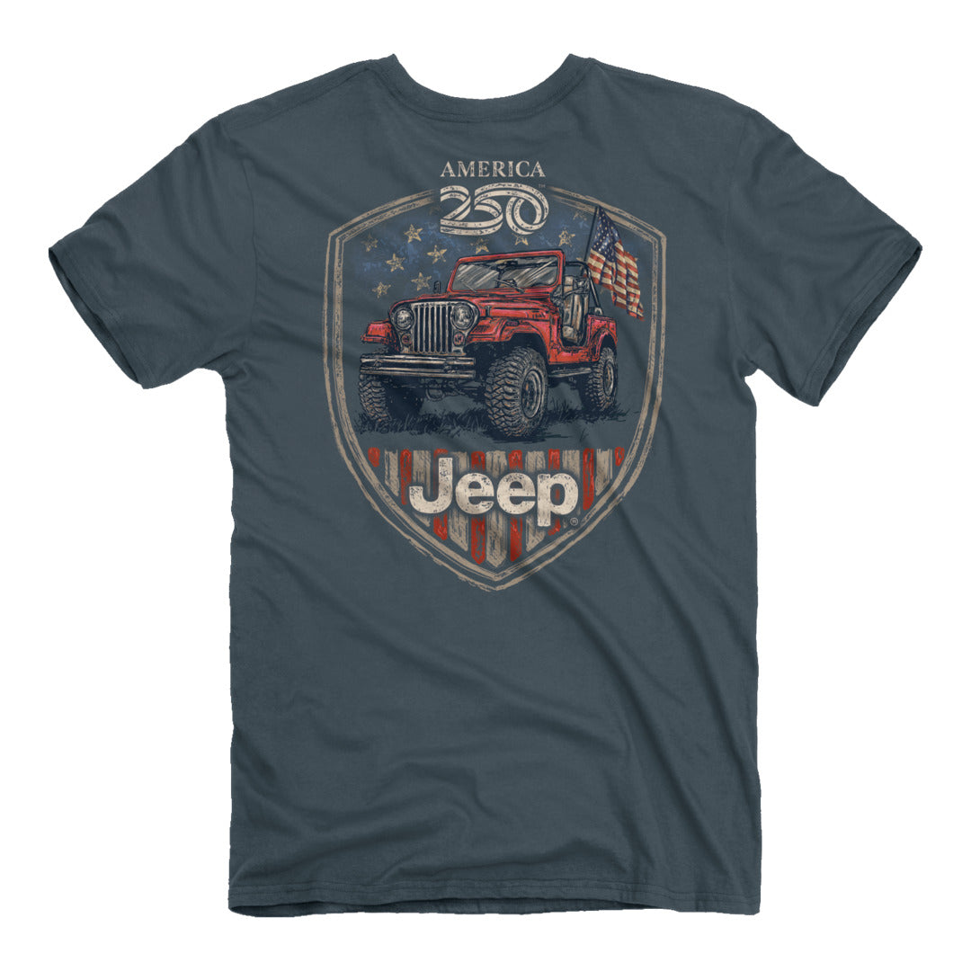 Back of the Jeep x America 250 - Freedom T-Shirt