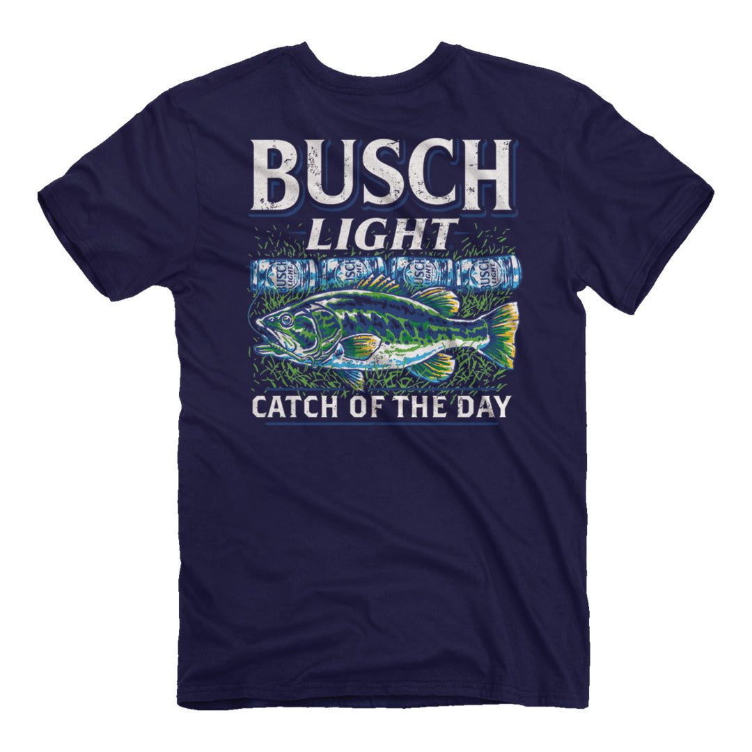 Back of the Busch Light - Catch Of The Day T-Shirt