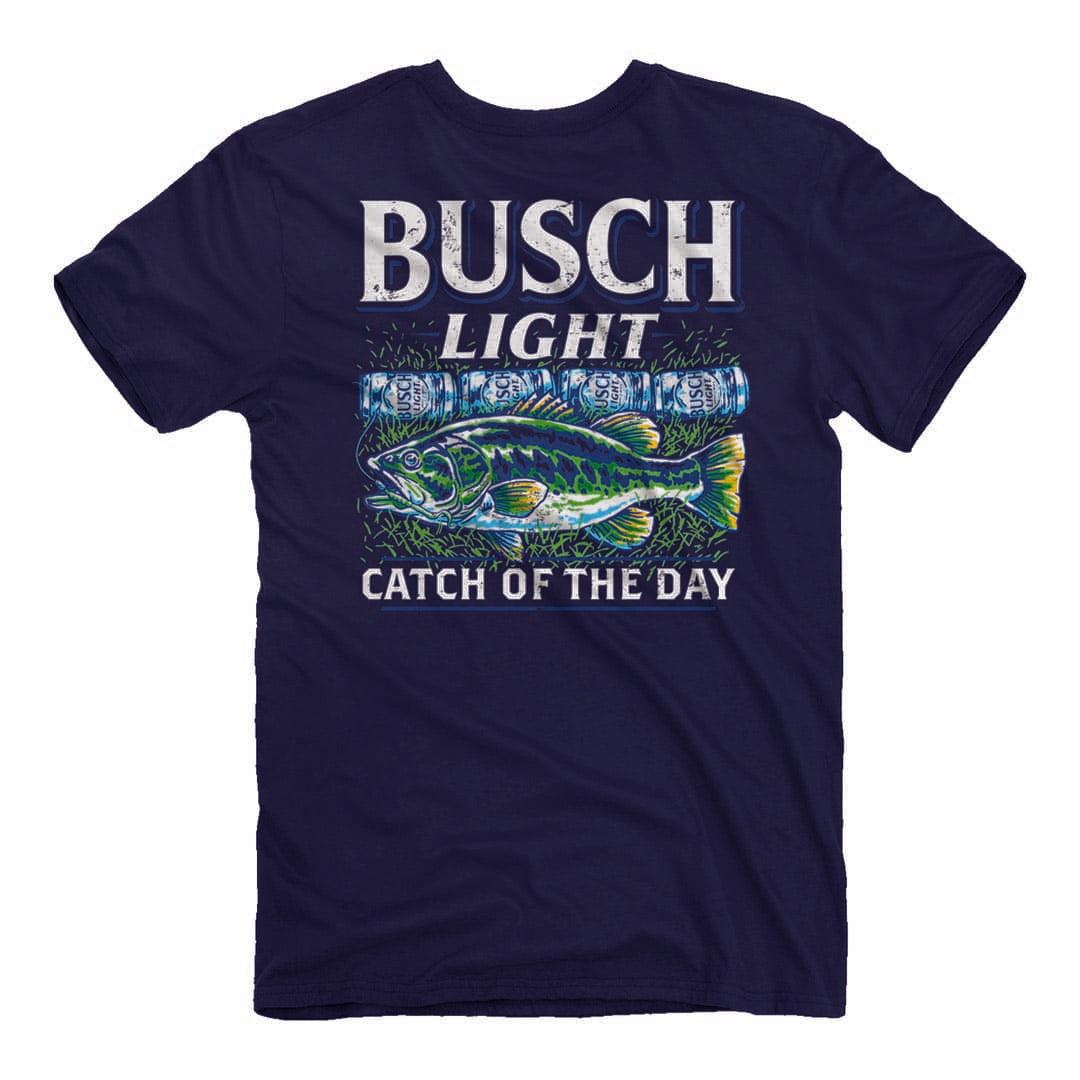 Back of the Busch Light - Catch Of The Day T-Shirt