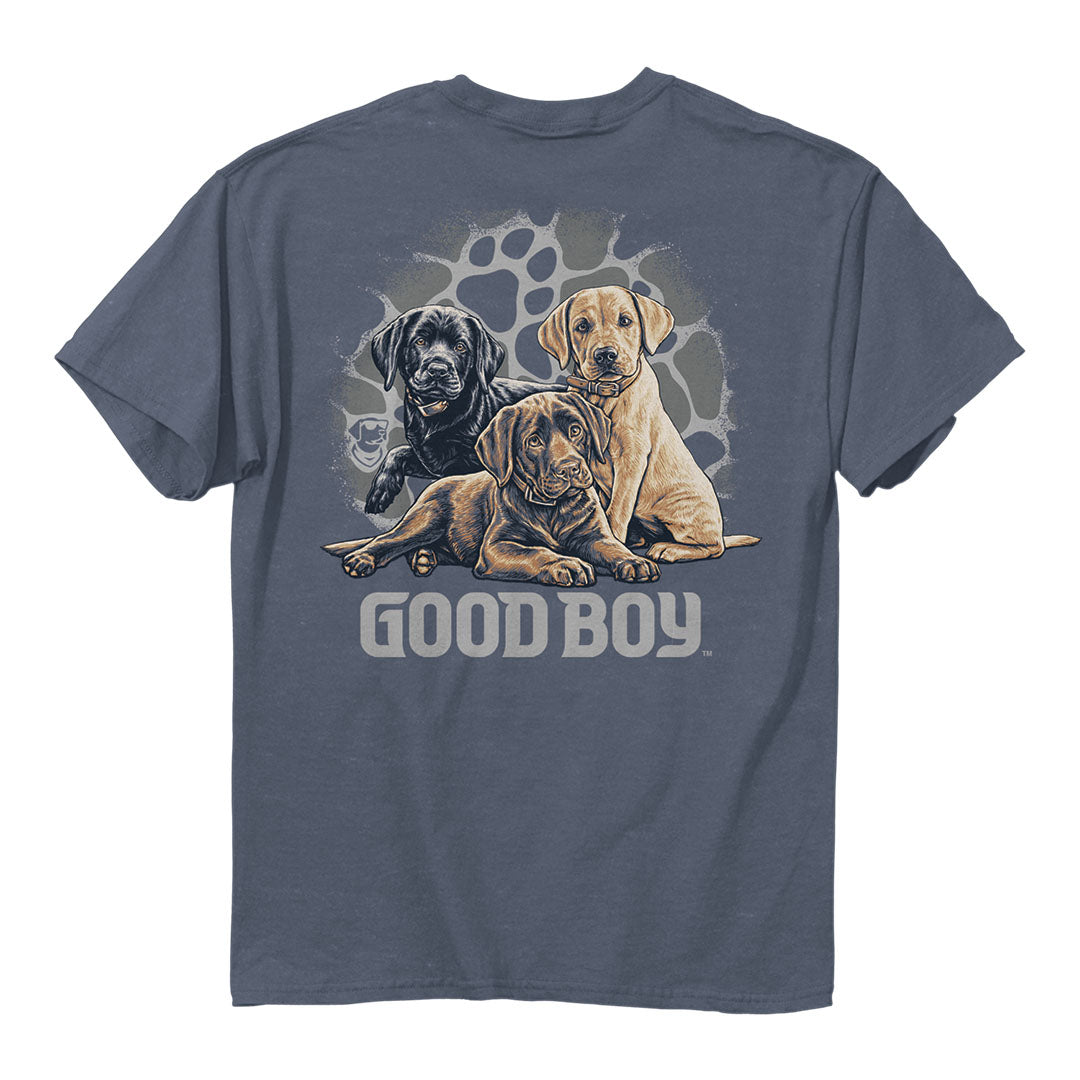 Back of the Good Boy - Lab Puppies T-Shirt