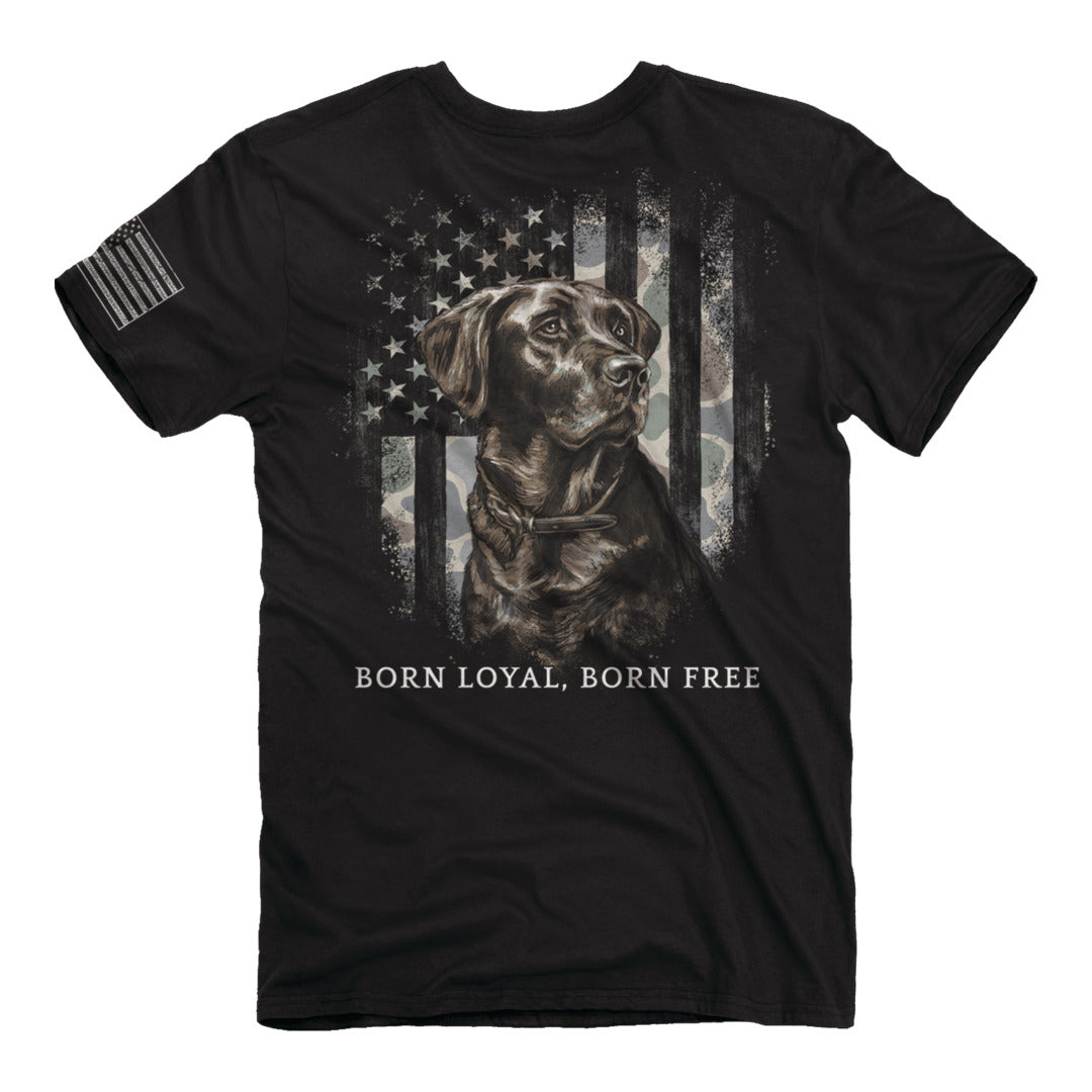 Back of the Buck Wear Camo Flag Lab Tee