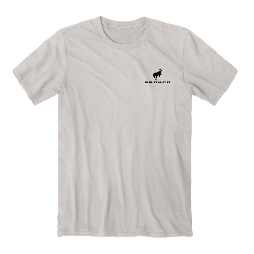 Front of Ford Bronco Off-Road Mountain T-Shirt