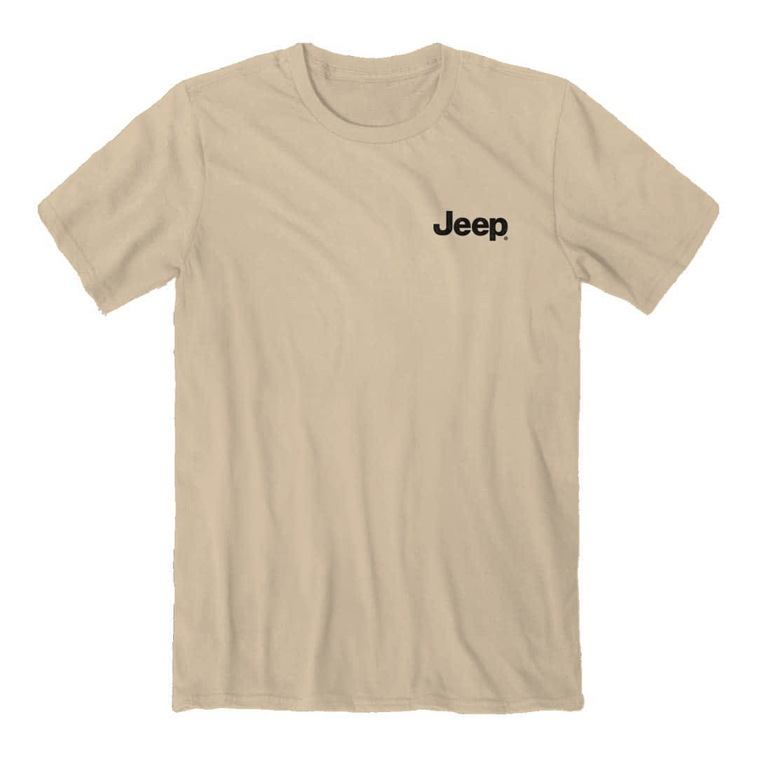 Front of the Jeep - American Flag T-Shirt