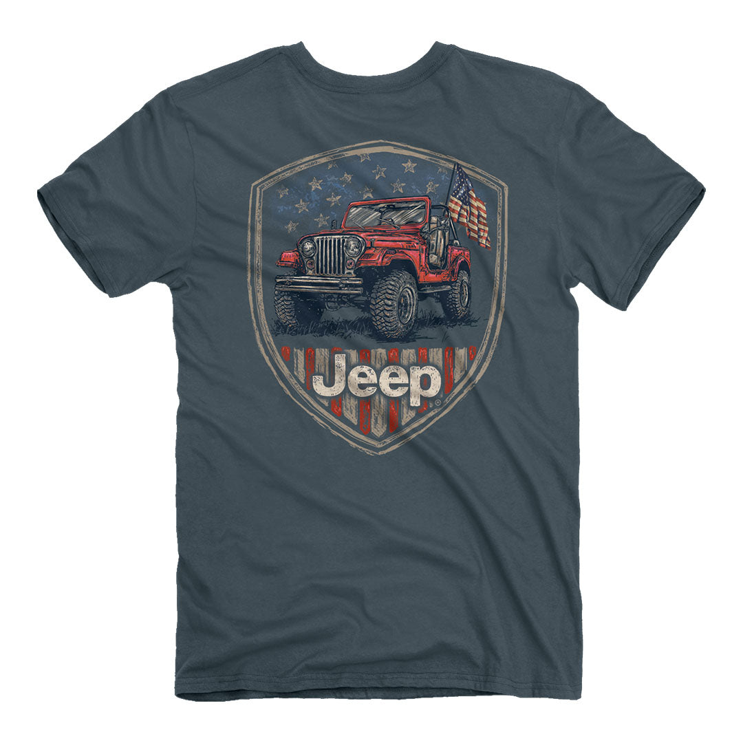 Back of the Jeep - Freedom Shield T-Shirt