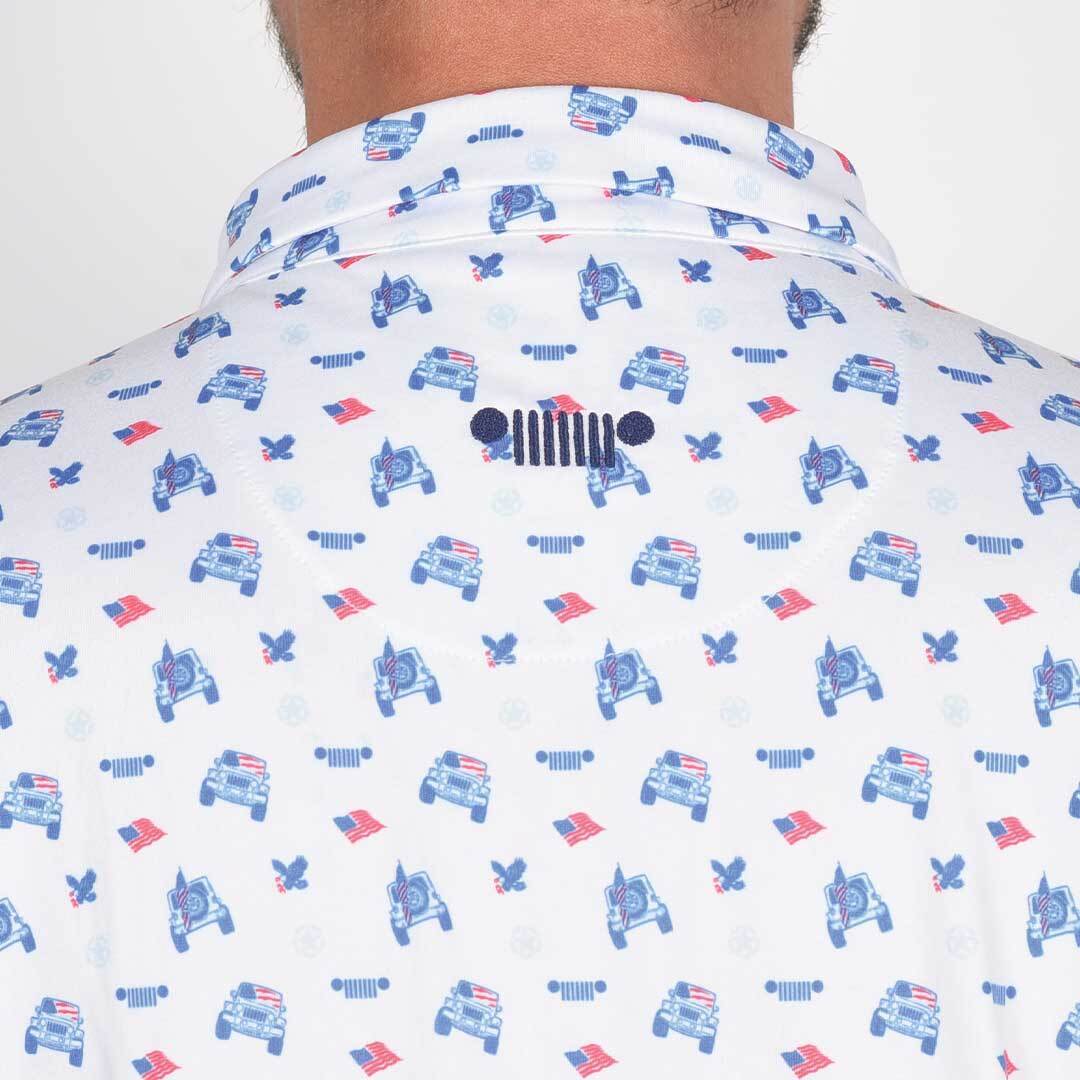 Back view of the Jeep - USA Polo