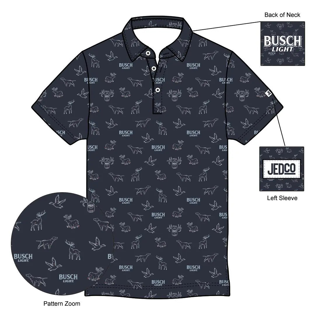 Detailed composition of the Busch Light - Repeat Navy Polo