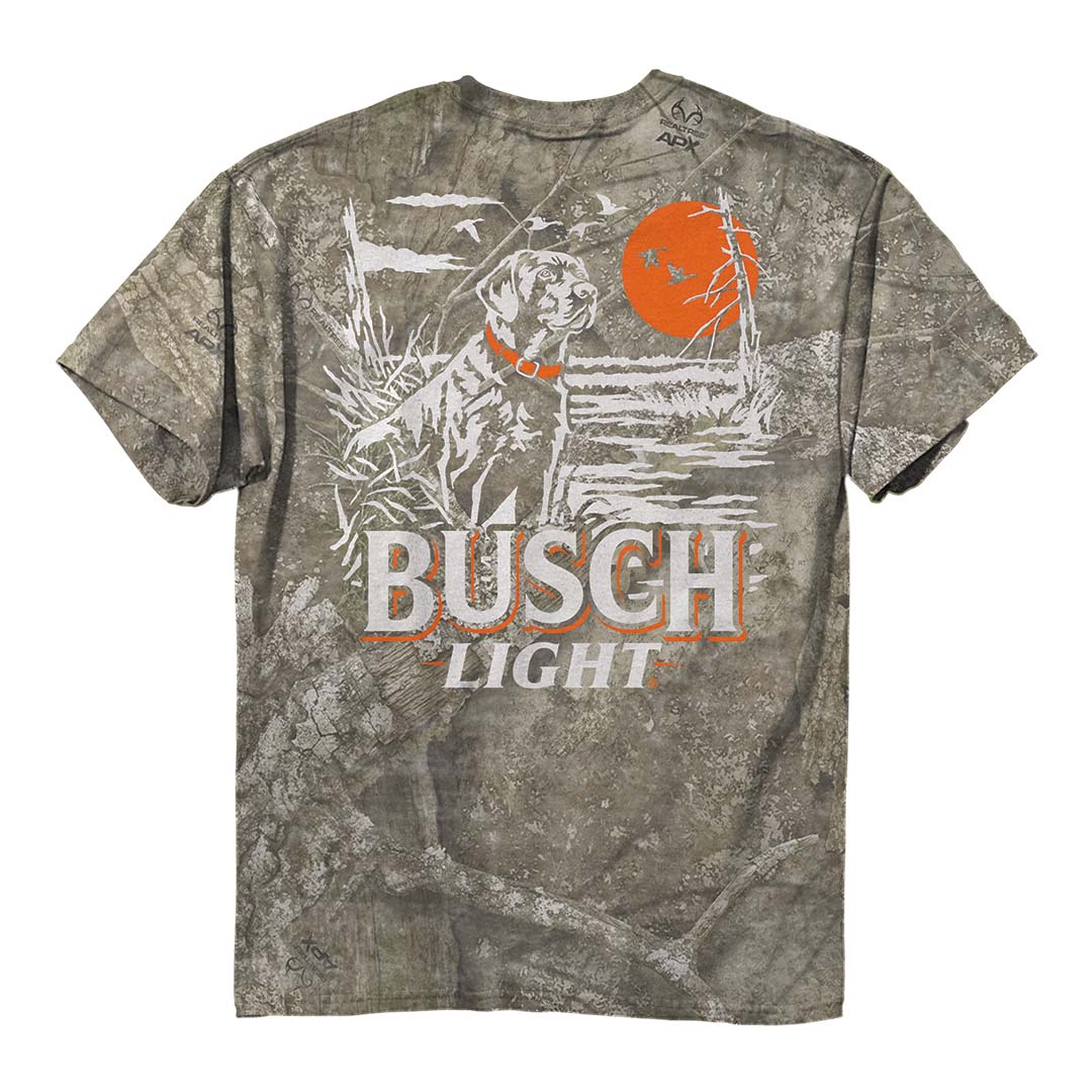 Back of the Busch Light - Lab Duck Scene T-Shirt