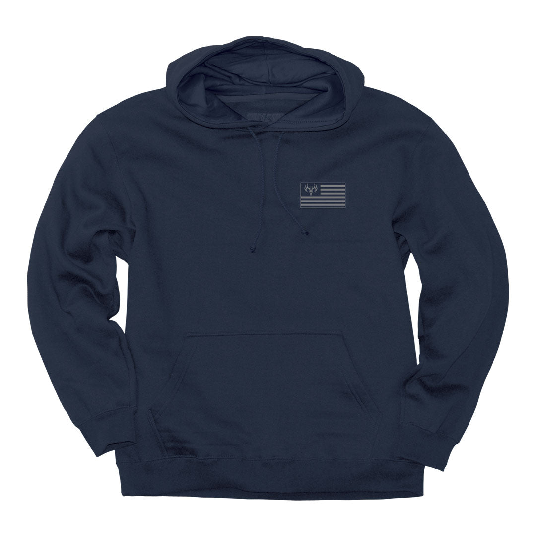 Front of the Buck Wear Never Surrender Hoodie