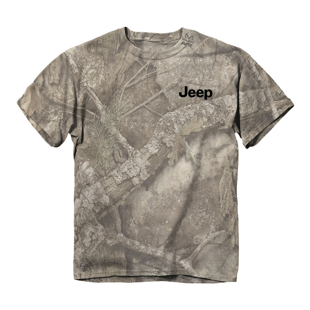 Front of the Jeep - Camo Trail Rated T-Shirt