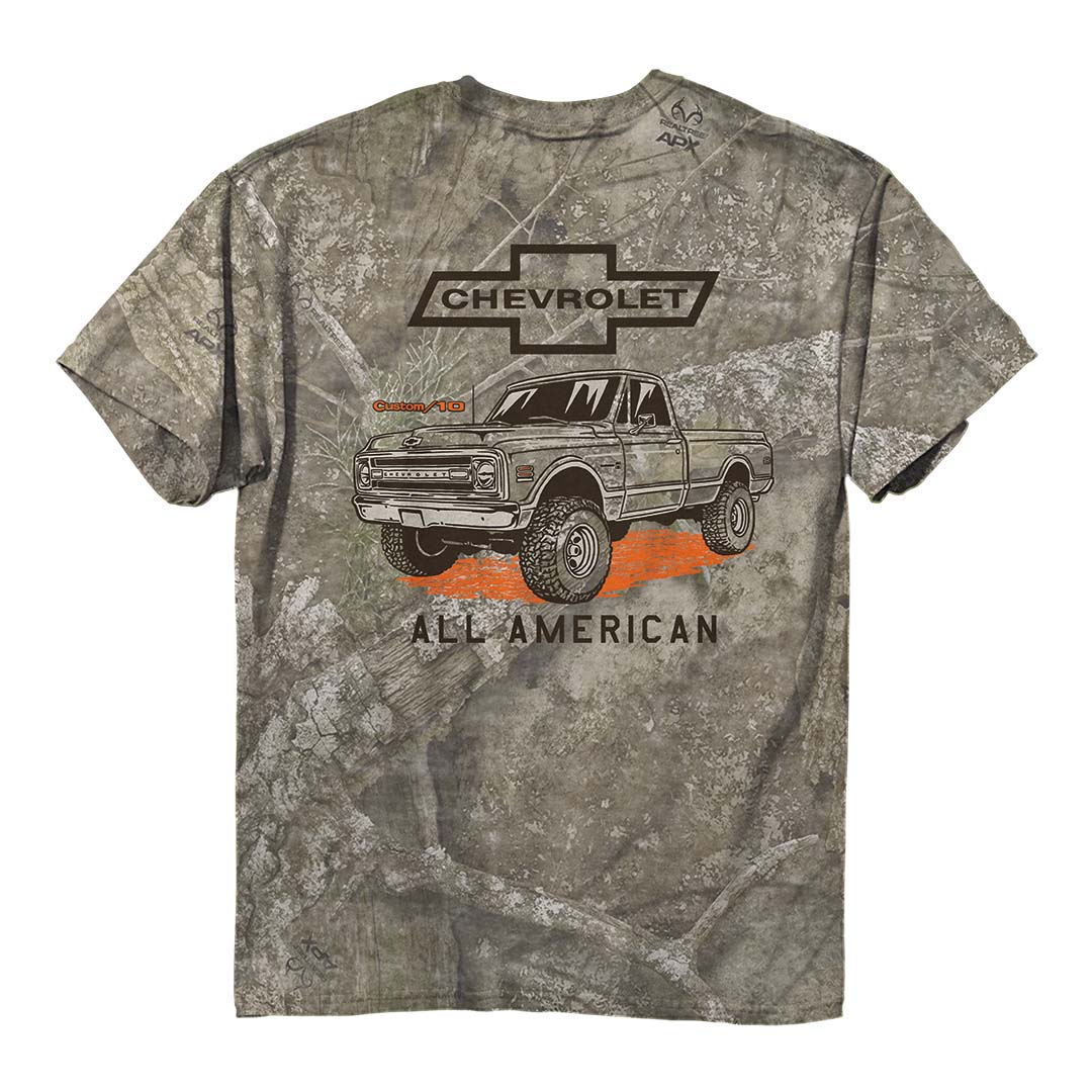 Back of the Chevrolet - Camo All American T-Shirt