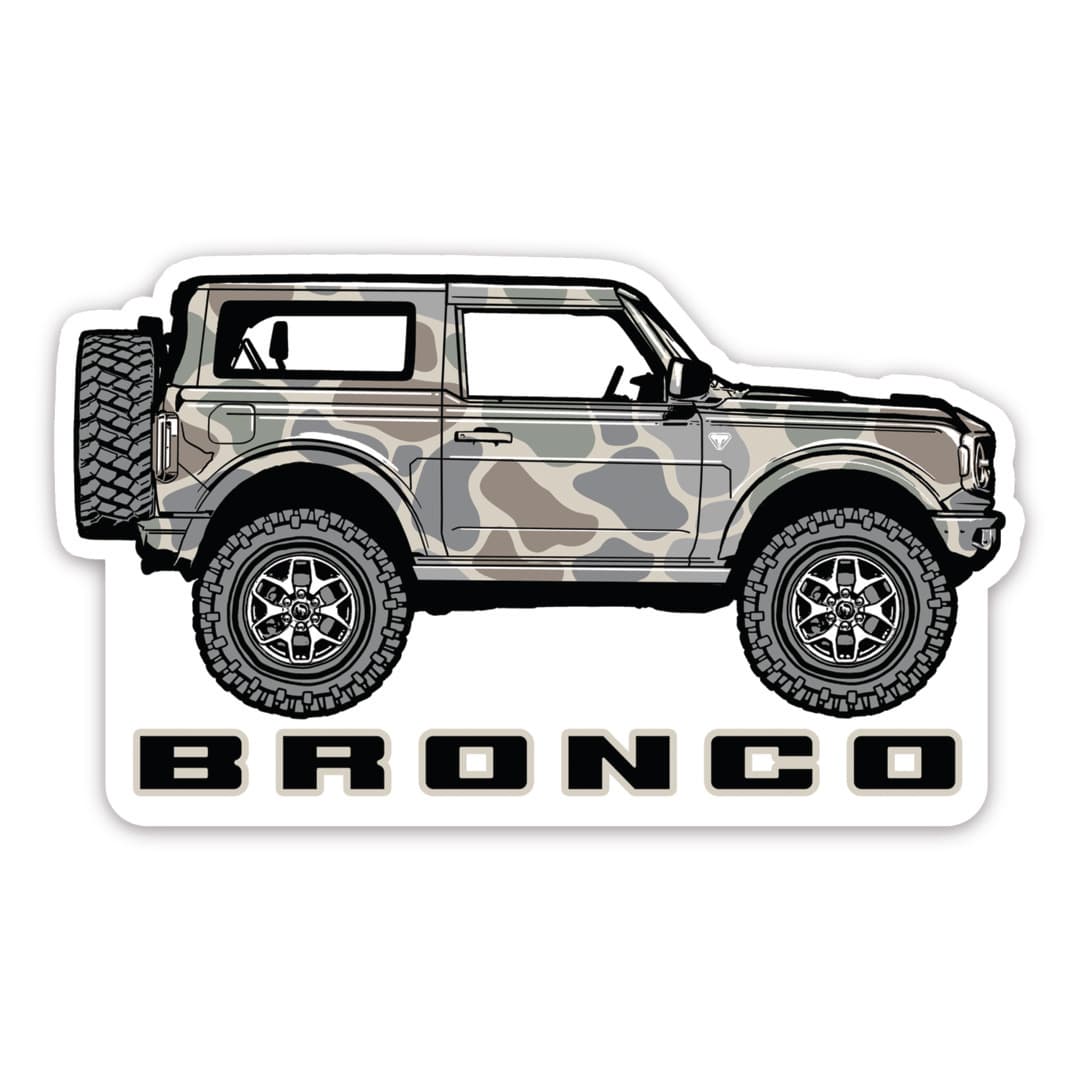 Bronco - Camo Sticker
