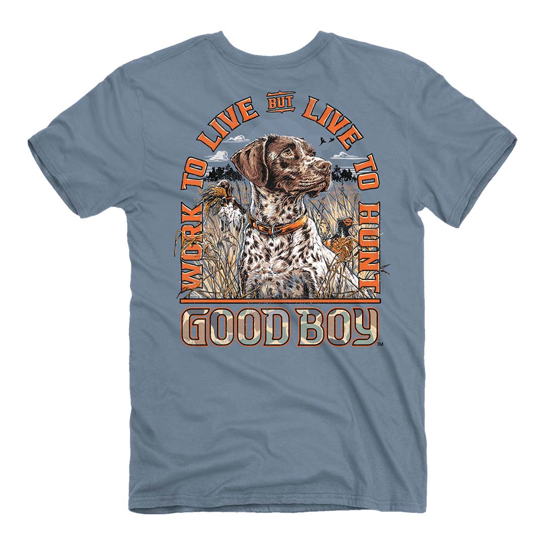 Back of the Good Boy - Live to Hunt T-Shirt