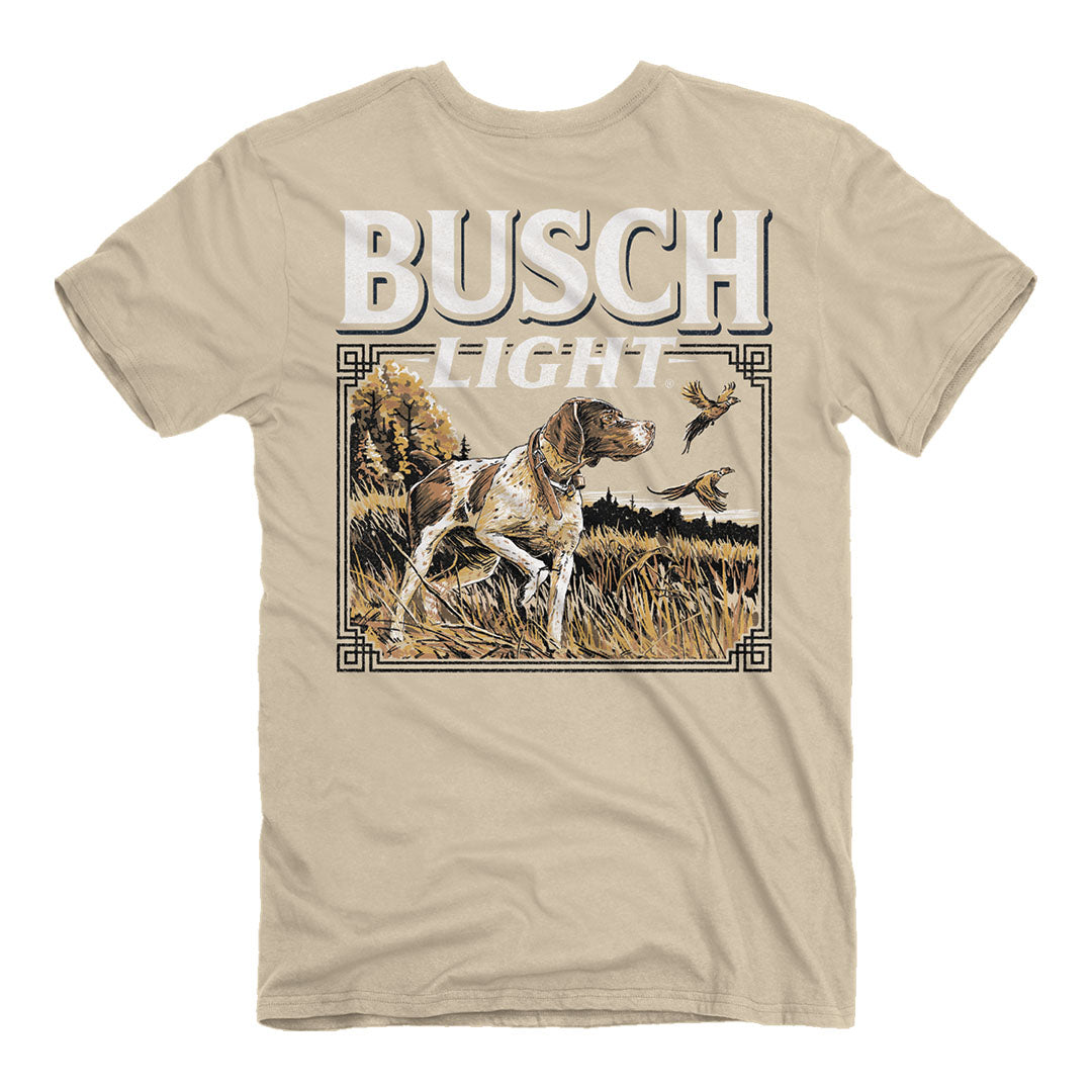 Back of the Busch Light - German Shorthaired Pointer T-Shirt