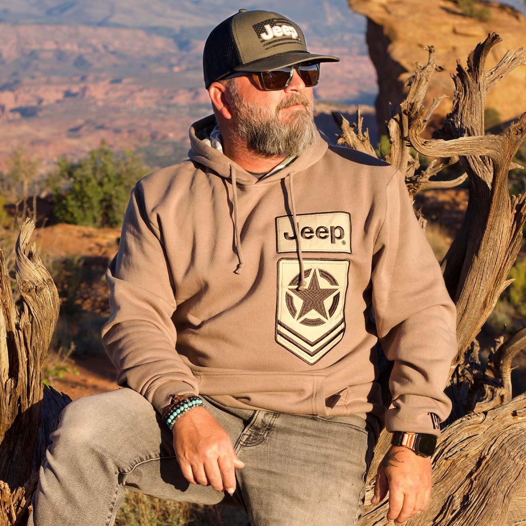 Freedom Star Camo Hoodie Lifestyle Shot 