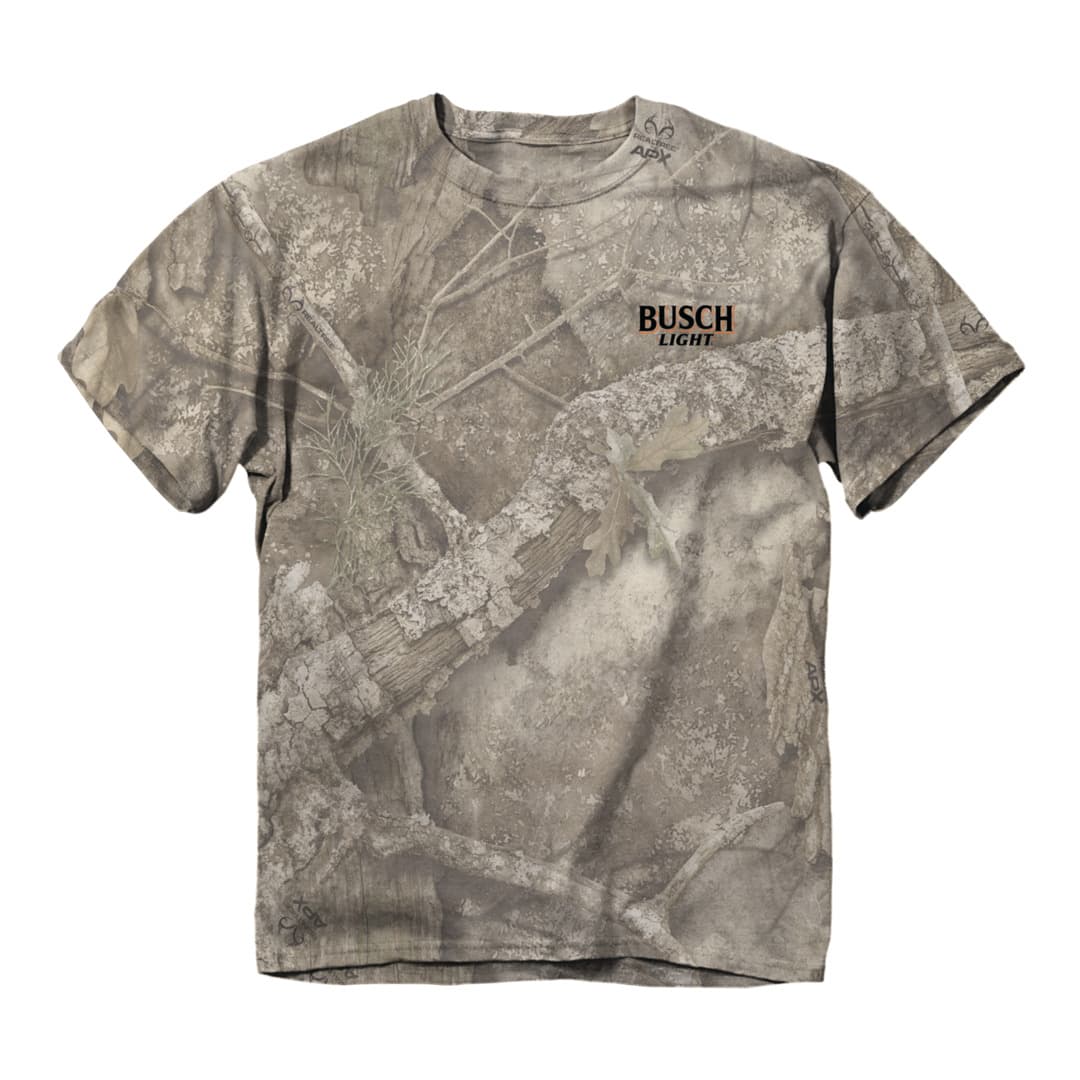 Front of the Busch Light - Camo Lab T-Shirt