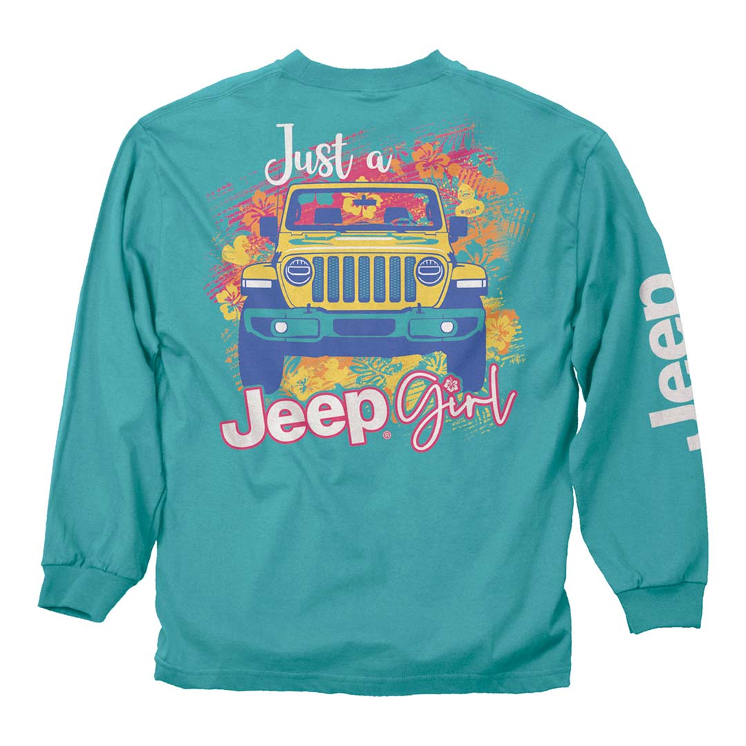 Back of the Jeep - Just A Jeep Girl Long Sleeve Shirt