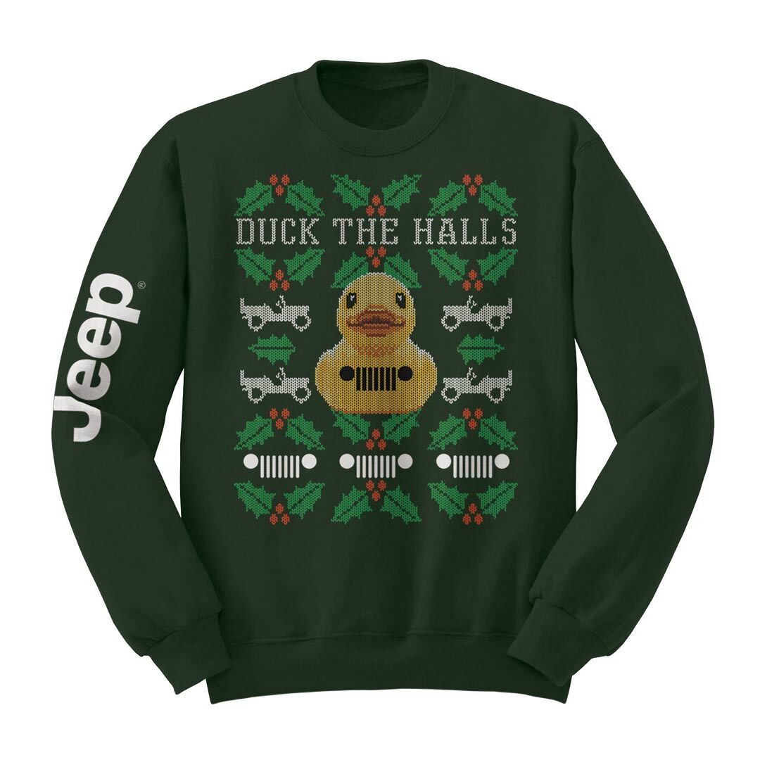 Front of the Jeep - Duck The Halls Crew Sweatshirt
