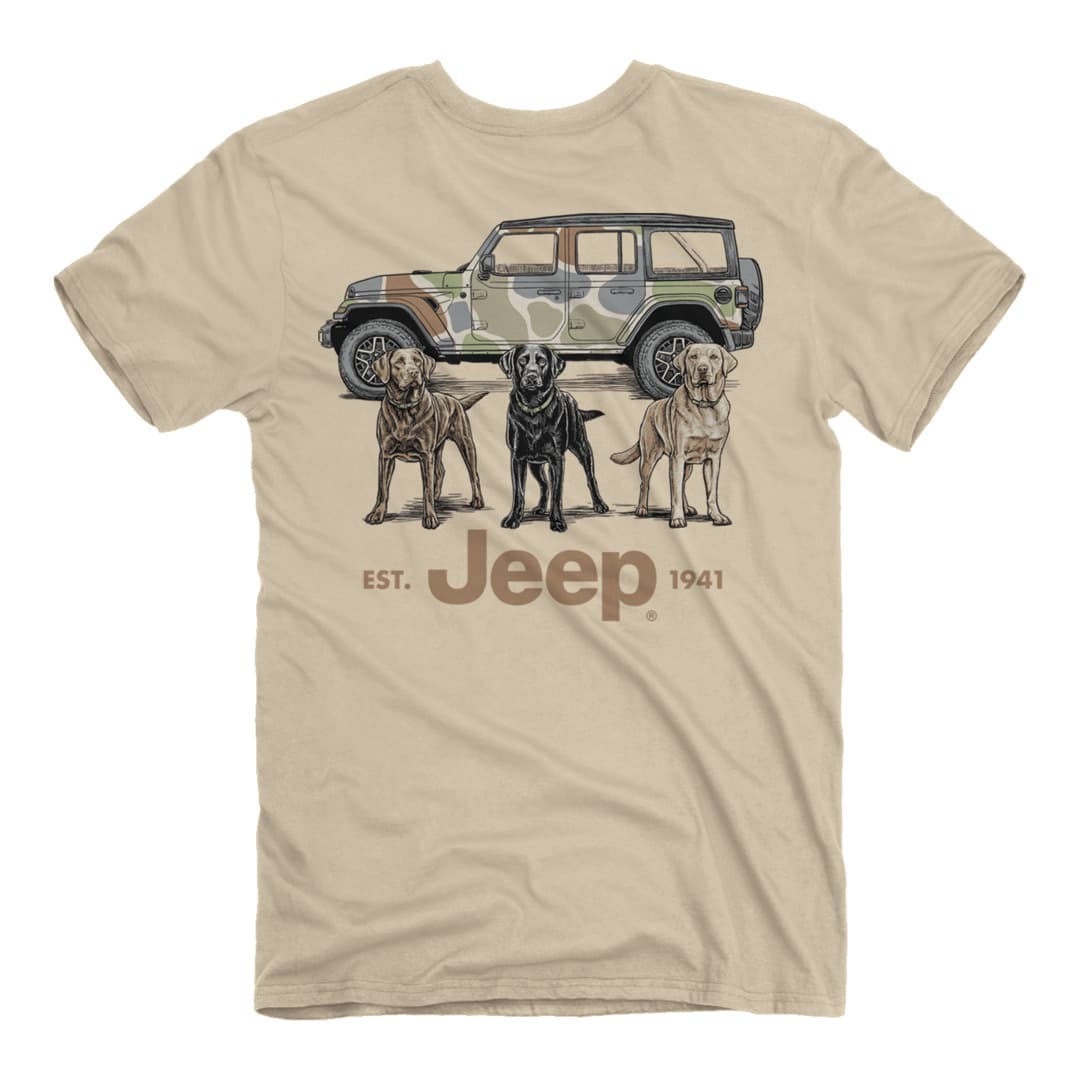 Back of the Jeep - Camo Wrangler Labs T-Shirt
