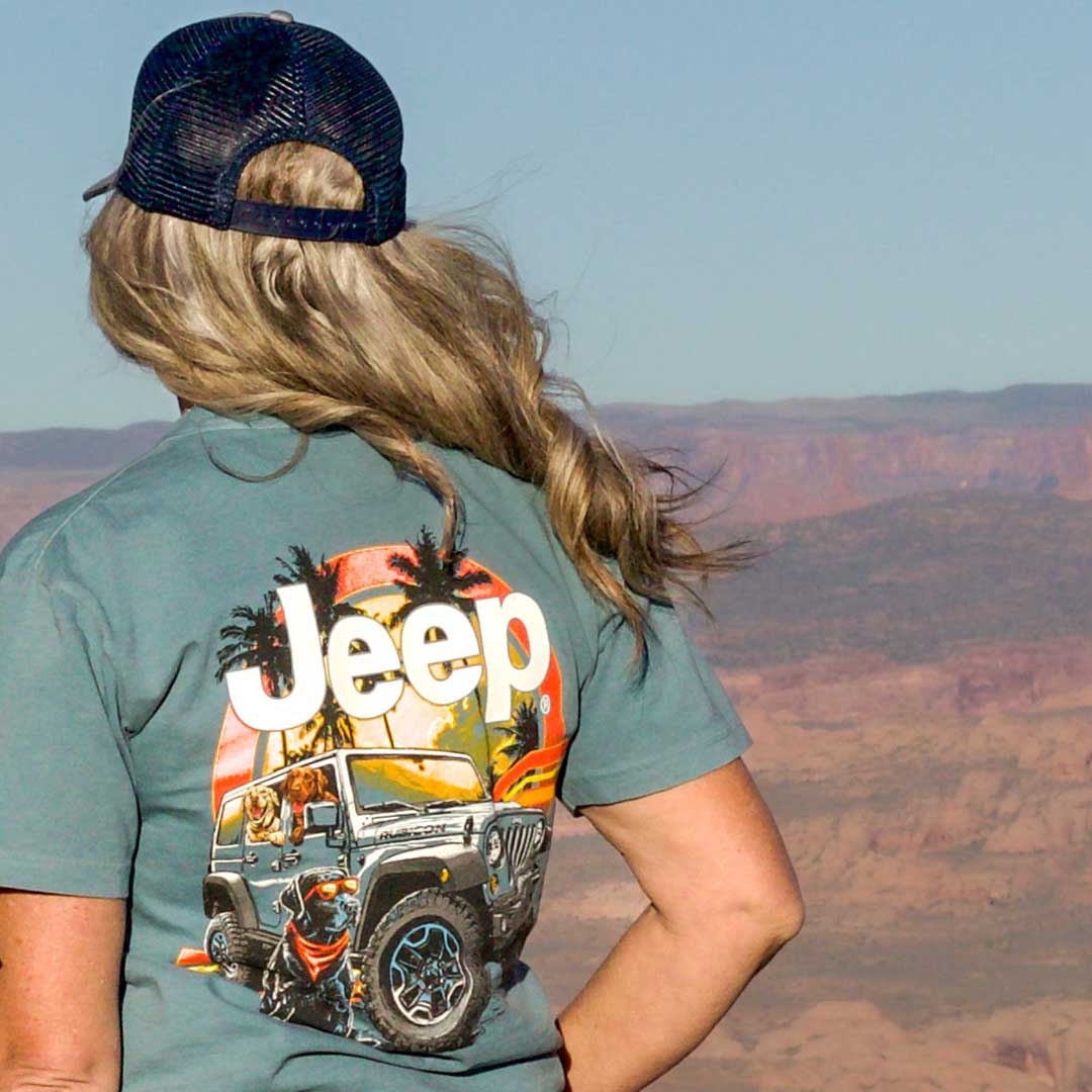 Jeep Sunset Dogs Lifestyle Shot