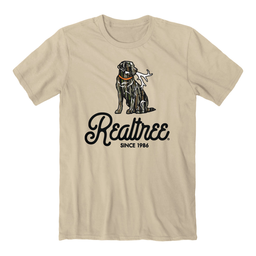 Front of the Realtree - Camo Dog Shed T-Shirt