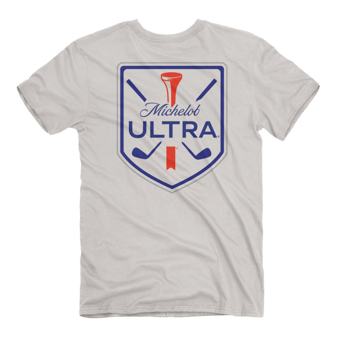 Back of the Michelob Ultra - Golf Shield T-Shirt