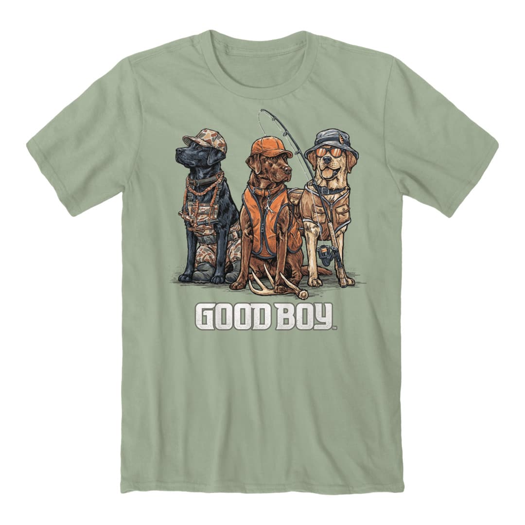 Front of the Good Boy - Hunt and Fish T-Shirt