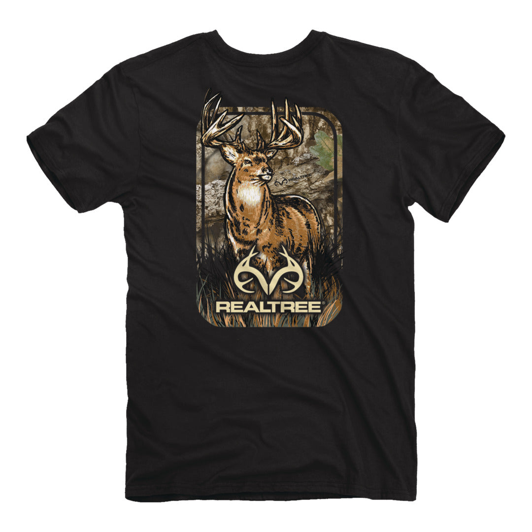 Back of the Realtree - Camo Buck T-Shirt