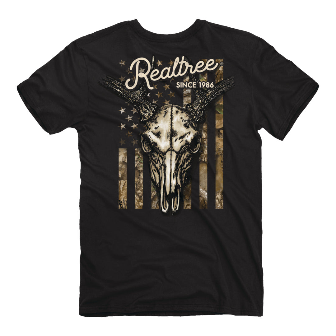 Back of the Realtree - Camo Skull T-Shirt