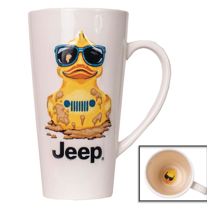 Jeep muddy duck mug wth easter egg inside