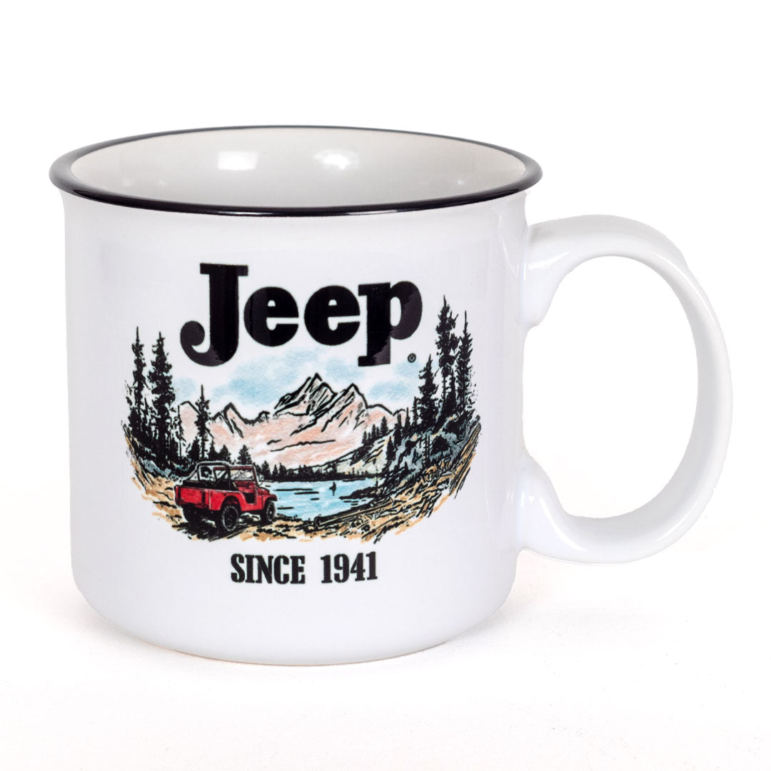 jedco jeep mountain scene 15 oz mug right