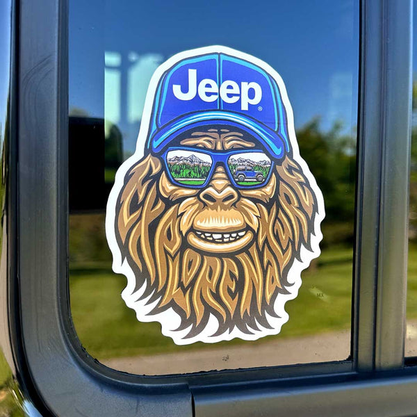 jedco jeep nature squatch sticker lifestyle
