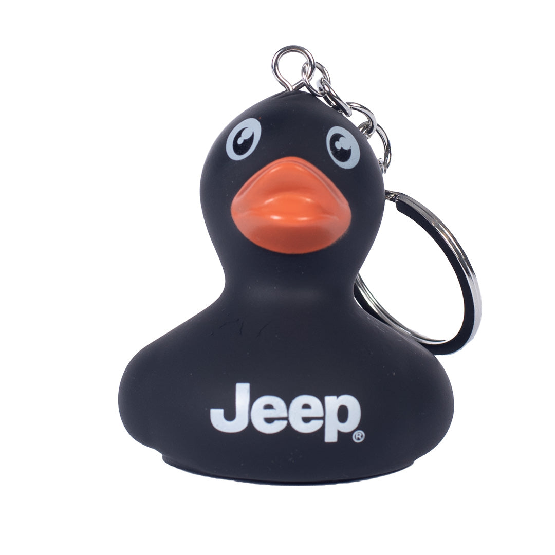 Black Jeep duck keychain