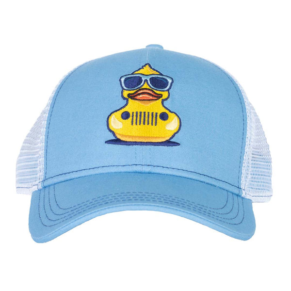 Baby blue jeep grille and duck hat 