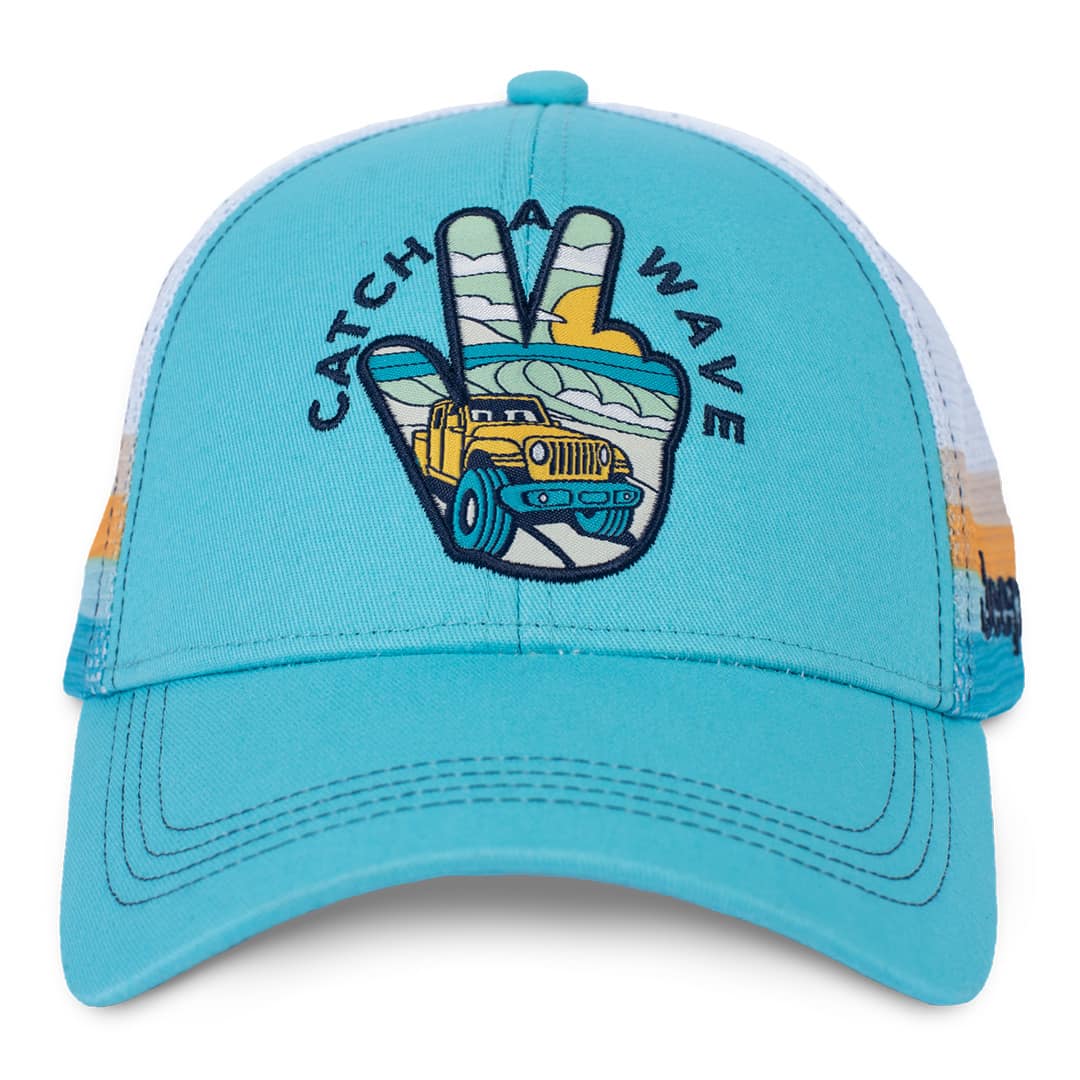 Blue Jeep Catch a Wave trucker hat