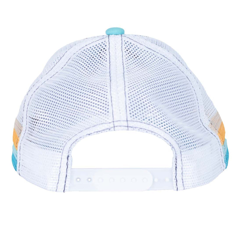 Blue Jeep Catch a Wave trucker hat back