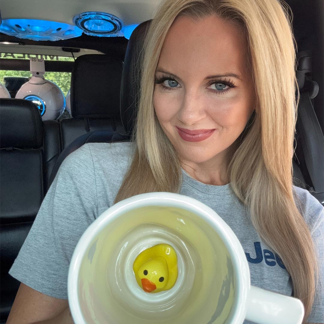 Jeep Duck Mug with duck inside