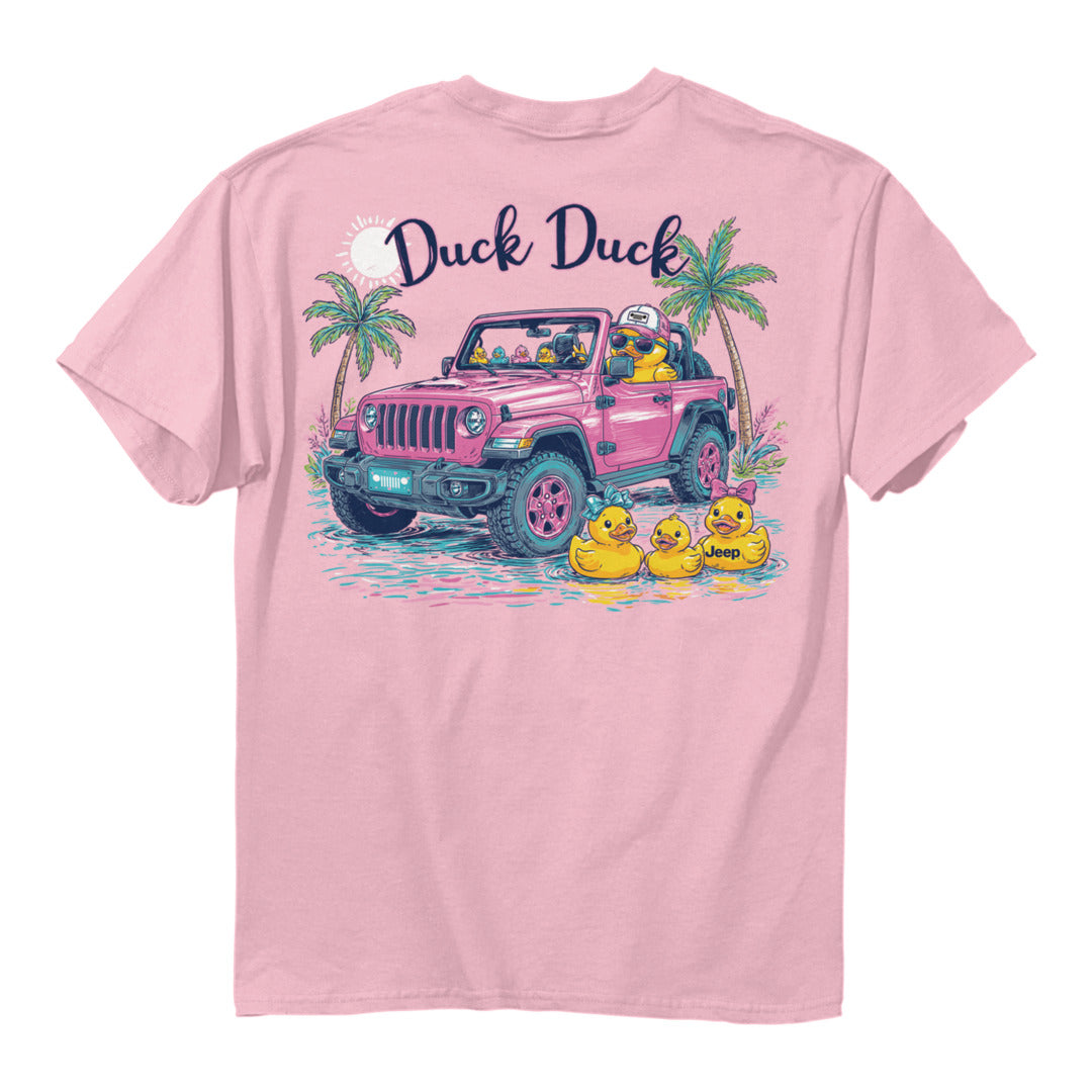 Back of Jeep Duck Duck Beach T-Shirt