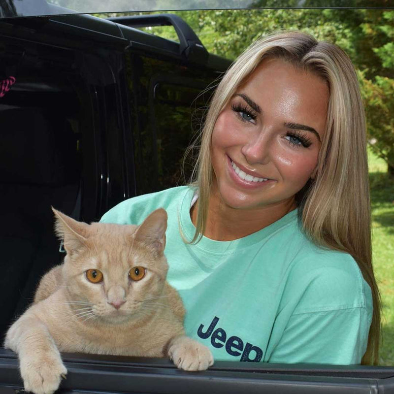 JEDCo Jeep Cat Ride T-Shirt front