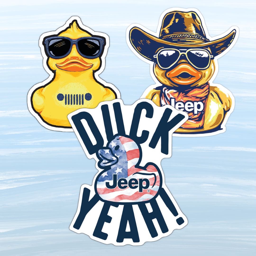 Jedco Jeep Duck Sticker Pack Bundle