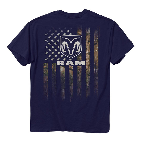 Ram - Logo Camo Flag T-Shirt