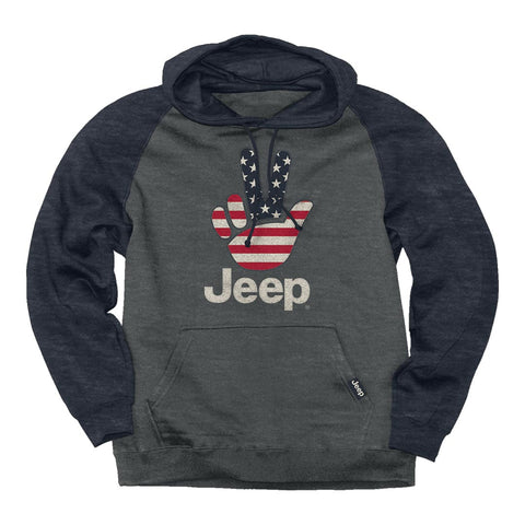 Jeep American Wave Raglan Hoodie JEDCo