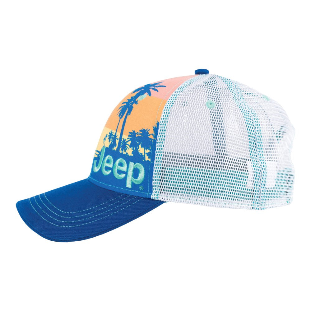 jeep beach sunset hat left