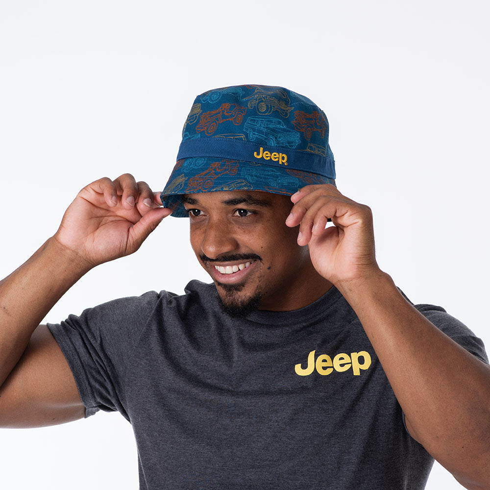 Jeep - Vintage Jeep Bucket Hat