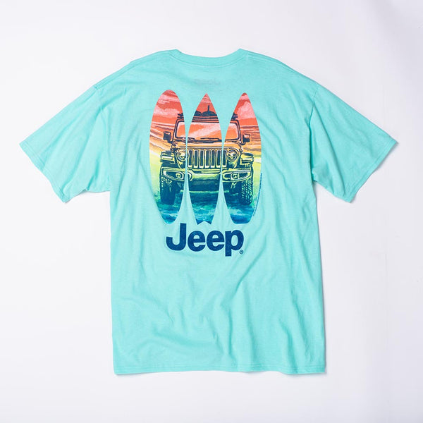 jedco jeep surfs up t shirt