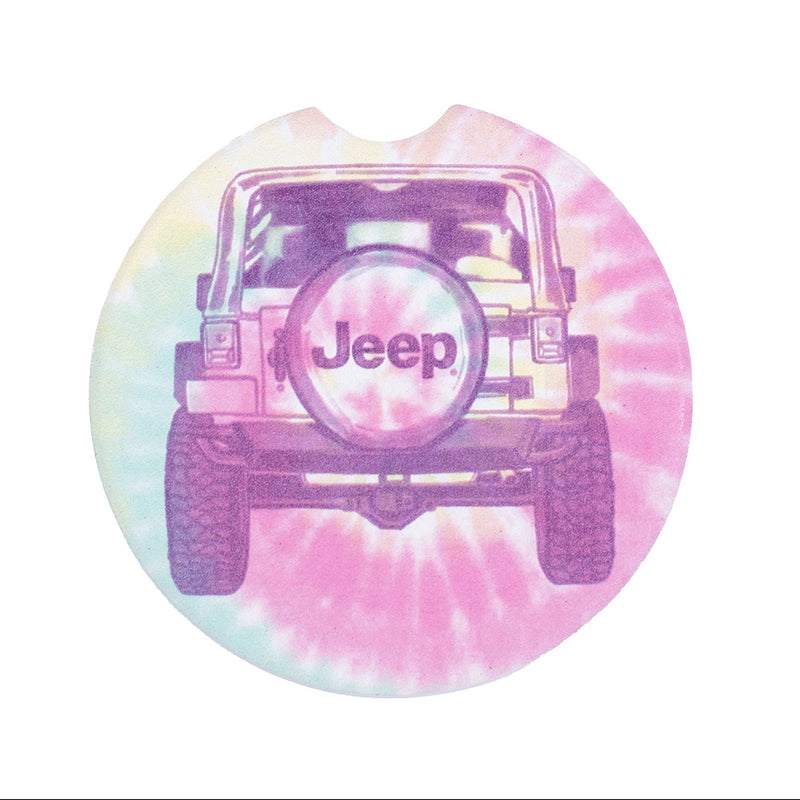 Jeep-JEDCo-tie-dye-wrangler-car-coaster